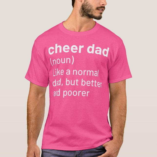 T-shirt Cheer Dad Definition Cheerleading Funny (Devant)