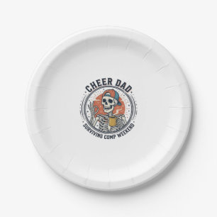 T-Shirt Cheer Dad Surviving Comp Wochenende Skelet Pappteller