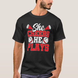 T-shirt Cheer et Football Maman Cheer Maman des deux Footb