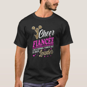T-shirt Cheer Fiancée Plus Grand Empreinte de léopard Vent