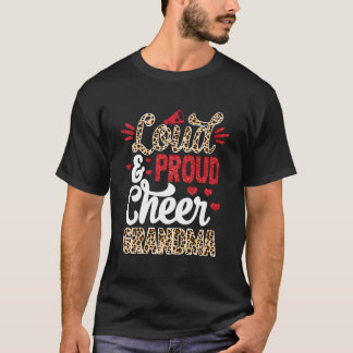 T-shirt Cheer Grand-Mère Plus Grand Empreinte de léopard V