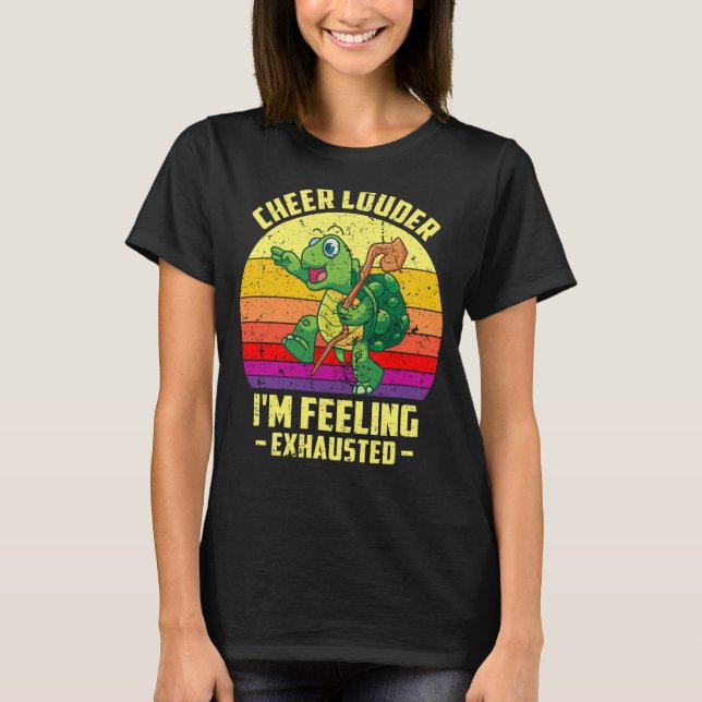 T-shirt Cheer Louder I'm Feeling Exhausted Triathlon Marat (Devant)