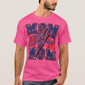 T-shirt Cheer Maman Éclair Cheer LéopardNavy Rouge 
