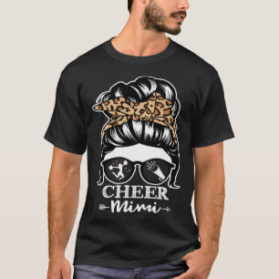T-shirt Cheer Mimi Messy Bun Cheveux Pom-pom girl Mimi Leo