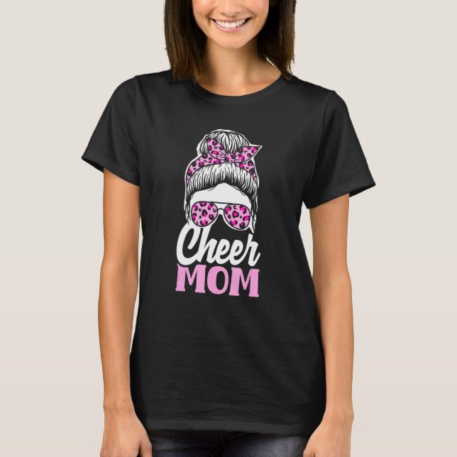 T-shirt Cheer Mom Cheerleading Mom   Cheerleader Mom (Devant)