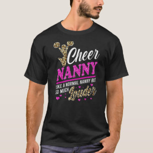 T-shirt Cheer Nanny Plus Grand Empreinte de léopard De Ven