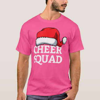 T-shirt Cheer Squad Christmas Santa Cheerleading Matching 