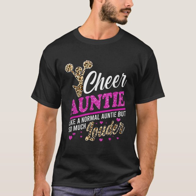 T-shirt Cheer Tante Plus Grand Empreinte de léopard Ventil (Devant)