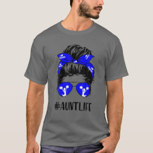 T-shirt Cheer Tante Vie Messy Bun Cheveux Cheerleader Mèr