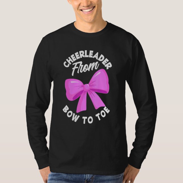 T-shirt Cheerleader From Bow To Toe  Cheerleading Cheerlea (Devant)