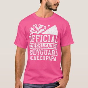 T-shirt Cheerleader Garde du Corps Papa Fan de Cheerleader