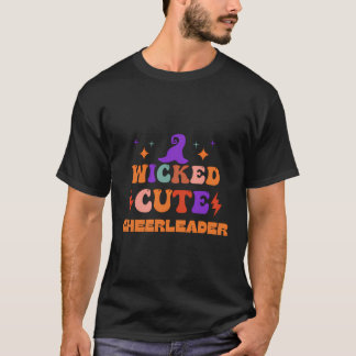 T-shirt Cheerleader Pom-pom girl Halloween Costume sorcièr