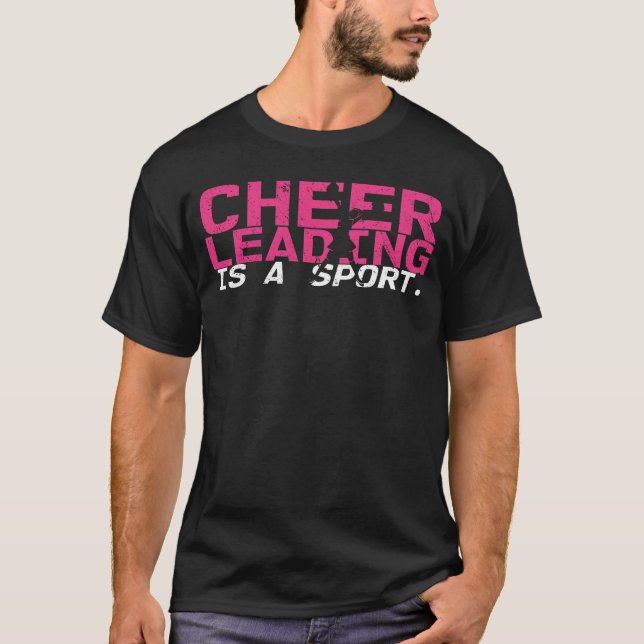 T-shirt Cheerleading Est Un Grand Fan De Cheerleading Spor (Devant)