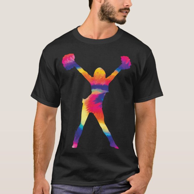 T-shirt Cheerleading  for Cheerleader Tie Dye Cheerleading (Devant)