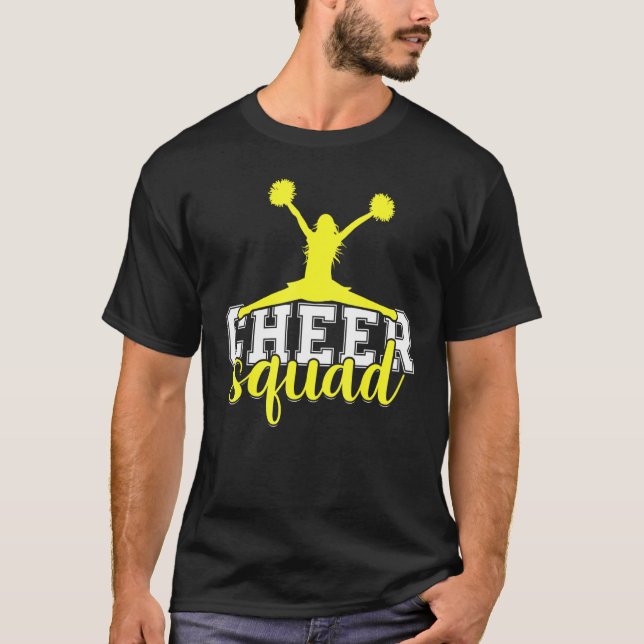T-shirt Cheerleading Saying Slogan   Cheer Squad (Devant)