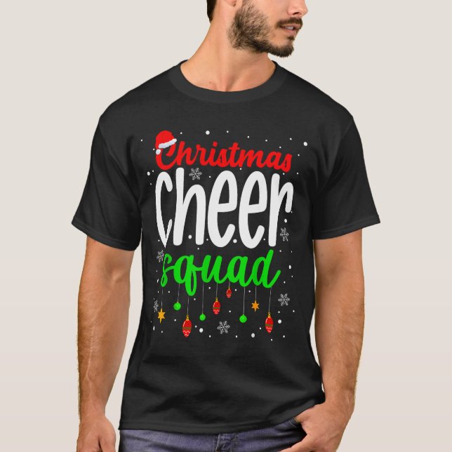 T-shirt Cheerleading Srts Lover Christmas Cheer Squad  (Devant)