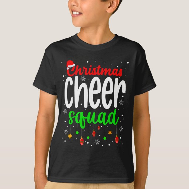 T-shirt Cheerleading Srts Lover Christmas Cheer Squad  (Devant)
