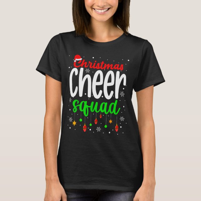 T-shirt Cheerleading Srts Lover Christmas Cheer Squad  (Devant)