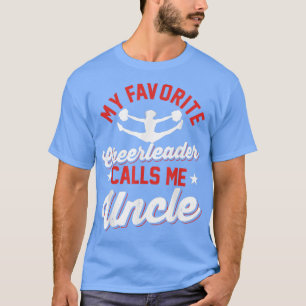 T-shirt CheerledMes Pom-pom girl favoris m'appellent oncle