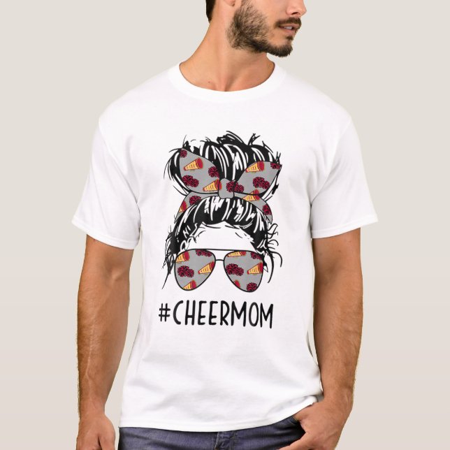 T-shirt Cheermaman Cheer Maman Pom-pom girl Maman Messy Bu (Devant)