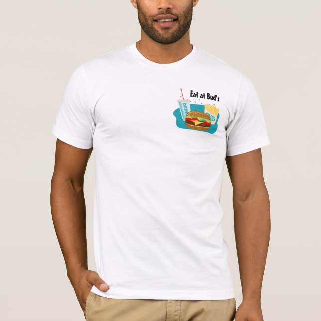 T-shirt Cheeseburger avec Fries & Drink (Devant)