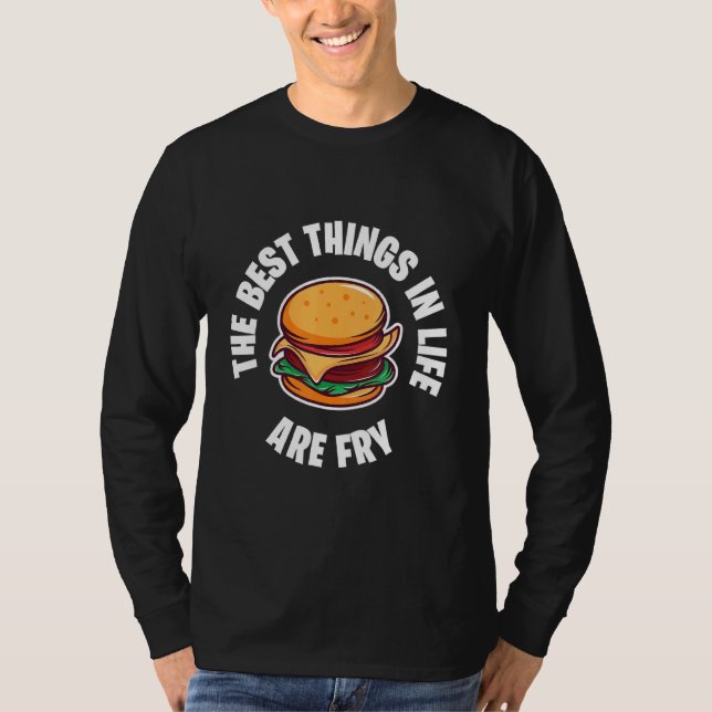 T-shirt Cheeseburger Burger Best Life Confiture Nourriture (Devant)