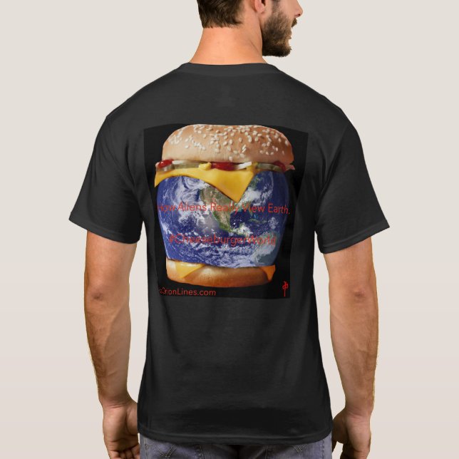 T-shirt Cheeseburger mondes deuxième design (Dos)