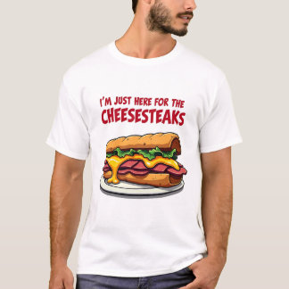 T-shirt Cheesesteak Addict Plaisir Viande et fromage Amusa