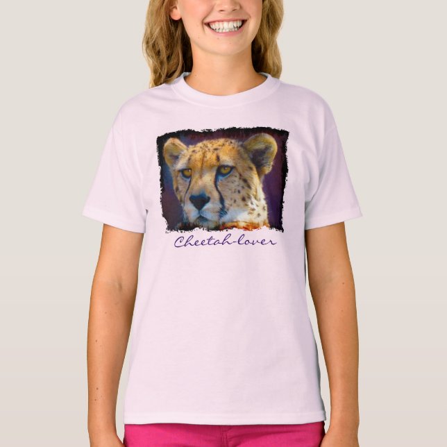 T-shirt Cheetah African Big Cat Amateur de faune Art T-Shi (Devant)