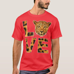 T-shirt Cheetah Face Animal Instinct Né Wild Leopard Chat