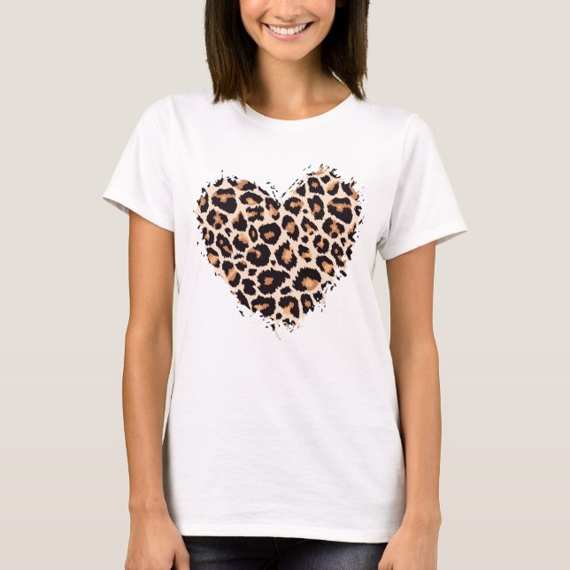 T-shirt Cheetah Heart (Devant)