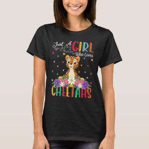T-shirt Cheetah Juste Une Fille Qui Aime Les Cheetahs