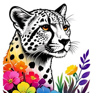 T-shirt Cheetah : La nature est un chasseur rapide et sile