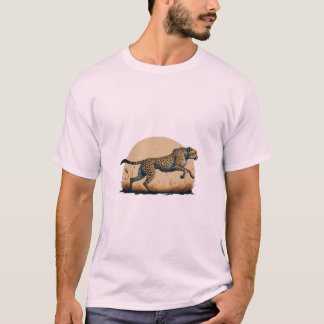 T-shirt Cheetah on the Go" "Gotta Run Fast !" "Sprint Supr