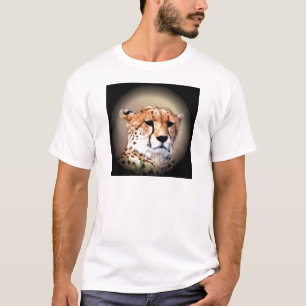 T-shirt Cheetah Portrait par Pleine lune : La grâce de la 