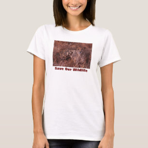 T-shirt Cheetah Stare Sauvez Notre Faune