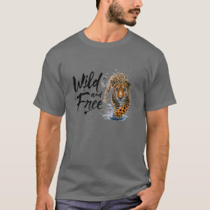 T-shirt Cheetah Wild Et Gratuit Style De Vie Design
