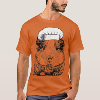T-shirt Chef animal chien de Guinée Drôle Cuisine Cook