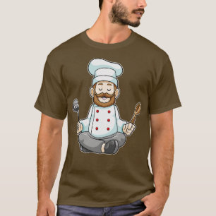 T-shirt Chef avec tablier de Cuisine Cuillère en bois au Y
