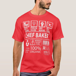 T-shirt Chef Baker MultiTasking Certified Job Poison Item 