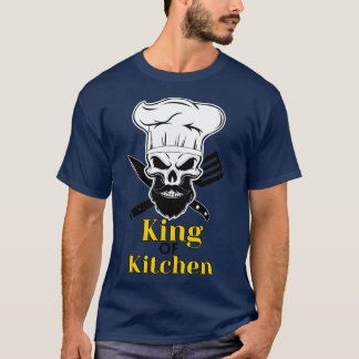 T-shirt Chef Beard Skeleton Bake Skull Bearé Skeletal Co