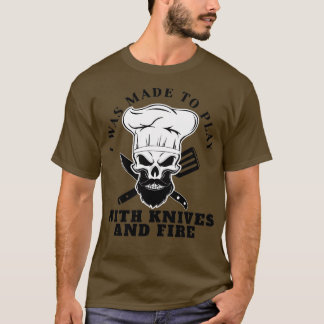 T-shirt Chef Beard Skeleton Bake Skull Bearé Skeletal Co