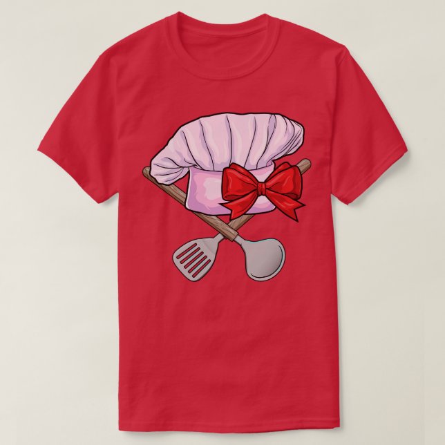 T-shirt Chef casquette avec cuillère (Design devant)