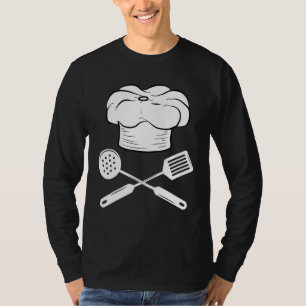 T-shirt Chef Casquette Cuisine Ustensiles Cuisiner Foodie
