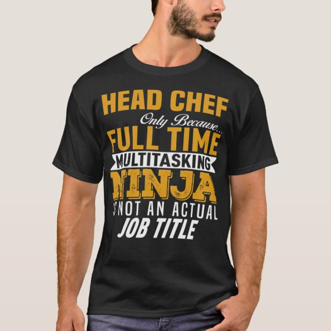 T-shirt Chef Chef anniversaire garçon drôle culinaire (Devant)