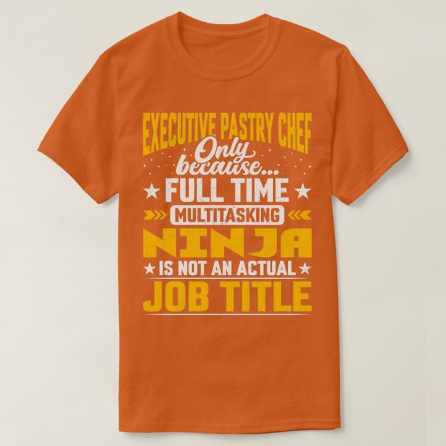 T-shirt Chef Chef de cuisine Chef Titre du travail Funny E (Design devant)