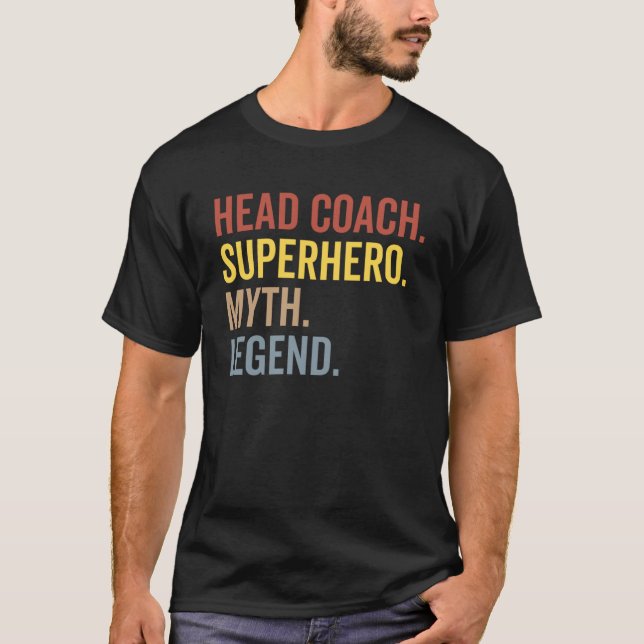T-shirt Chef Coach Myth Legend Team Sport Trainer Basketba (Devant)