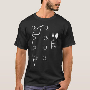 T-shirt Chef Coat Drôle Veste Amusante Cuisine Amoureux Po