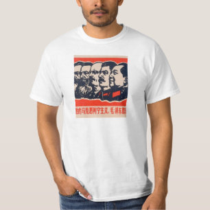T-shirt Chef communiste de propagande Mao Stalin