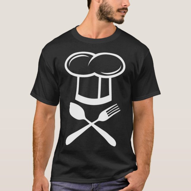 T-shirt Chef cook kitchen astronaut  pirate ship aa  (Devant)